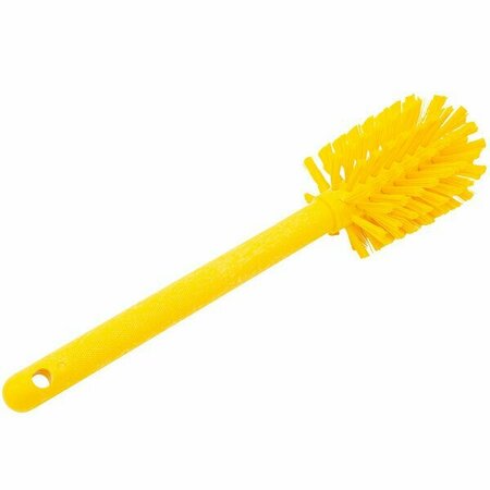 CARLISLE FOODSERVICE Sparta Spectrum 12'' Yellow Carafe & Server / Bottle Cleaning Brush 27140000CYL